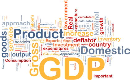 GDP economy background concept