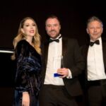 Luke Davies from AA Driving School collected the Support Manager of the Year award from comedian Katherine Ryan and sponsor Optimum Credit