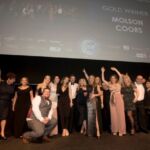 Luke Davies from AA Driving School collected the Support Manager of the Year award from comedian Katherine Ryan and sponsor Optimum Credit